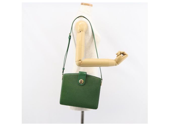 LOUIS VUITTON Epi Capuchin Schultertasche Grün M52344 LV Auth BA7926 - Ansicht 24