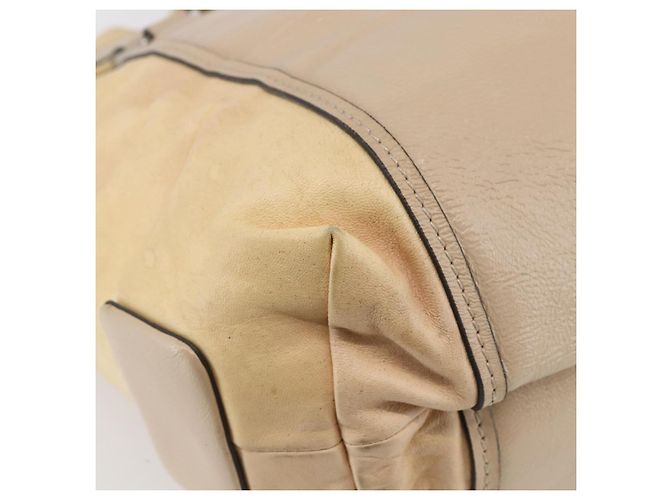 Chloé Borsa Tote in Pelle Beige Marrone Auth SW1787 - vista 13