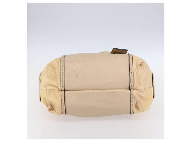 Chloé Borsa Tote in Pelle Beige Marrone Auth SW1787 - vista 9