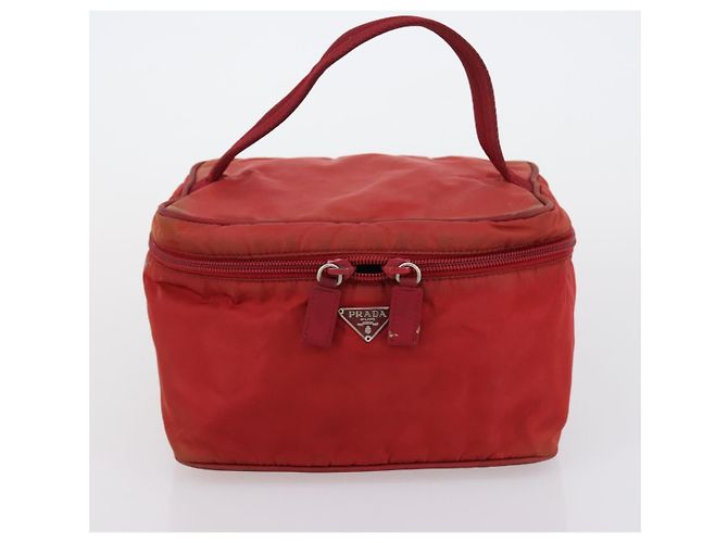 PRADA Borsa a Mano Nylon 2 Set Rosso Bianco Auth bs30661 - vista 10