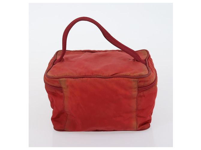 PRADA Borsa a Mano Nylon 2 Set Rosso Bianco Auth bs30661 - vista 11