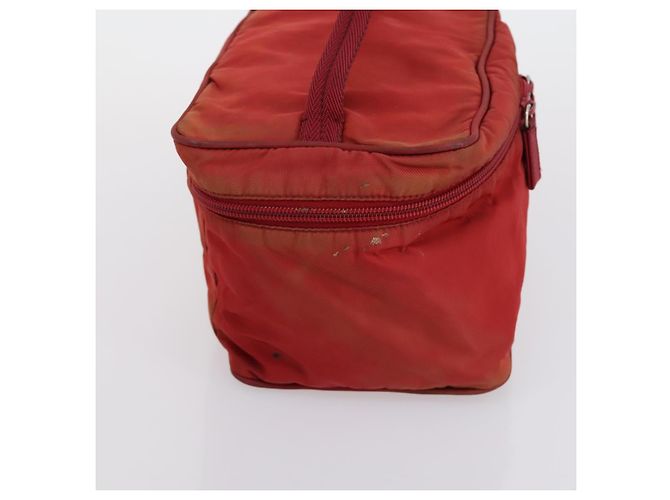 PRADA Borsa a Mano Nylon 2 Set Rosso Bianco Auth bs30661 - vista 12