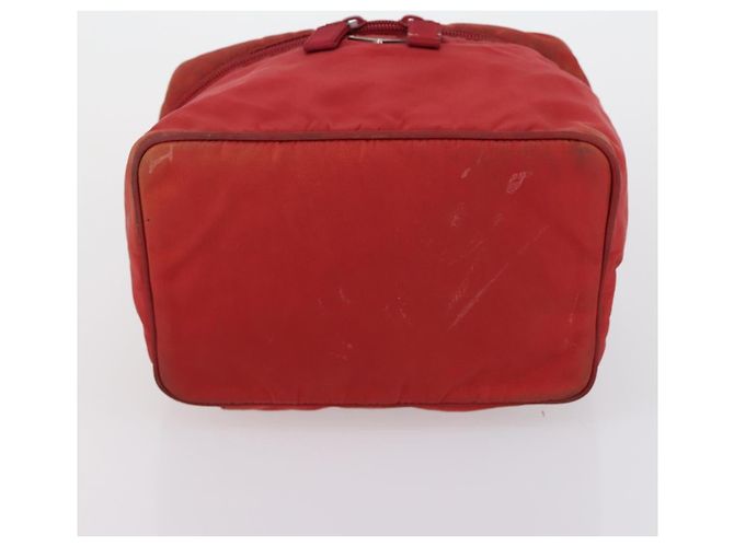 PRADA Borsa a Mano Nylon 2 Set Rosso Bianco Auth bs30661 - vista 15