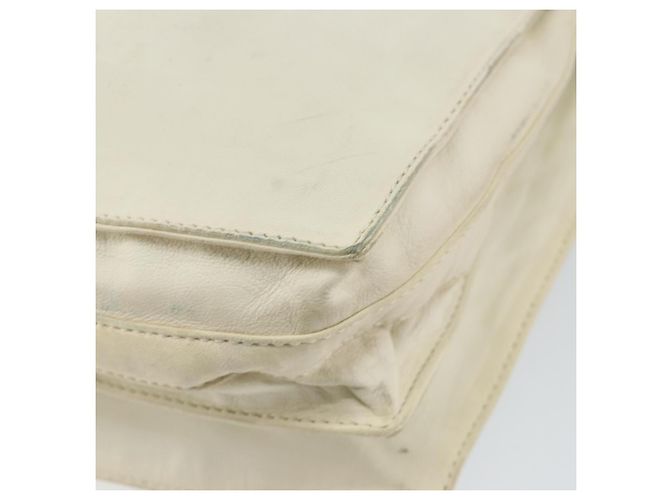 LOEWE Borsa a Spalla Anagram Pelle Bianca Auth 147902 Bianco - vista 16