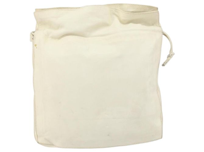 LOEWE Borsa a Spalla Anagram Pelle Bianca Auth 147902 Bianco - vista 2