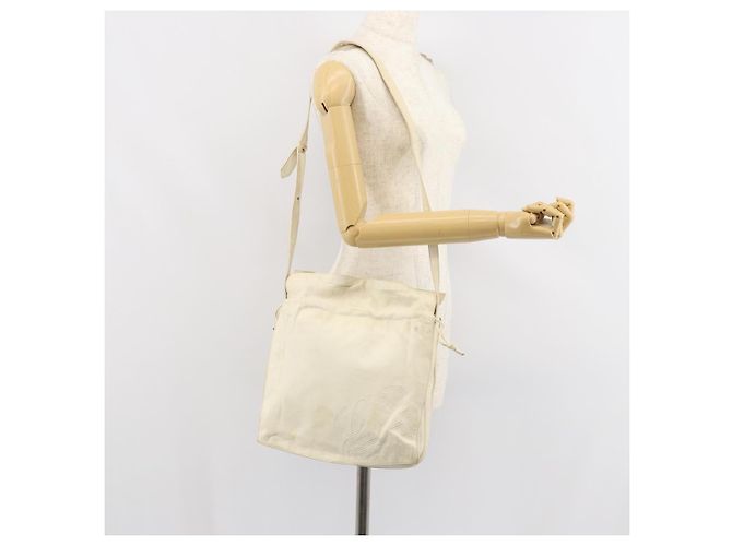 LOEWE Borsa a Spalla Anagram Pelle Bianca Auth 147902 Bianco - vista 21