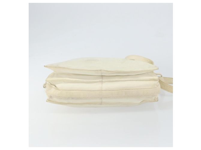 LOEWE Borsa a Spalla Anagram Pelle Bianca Auth 147902 Bianco - vista 5