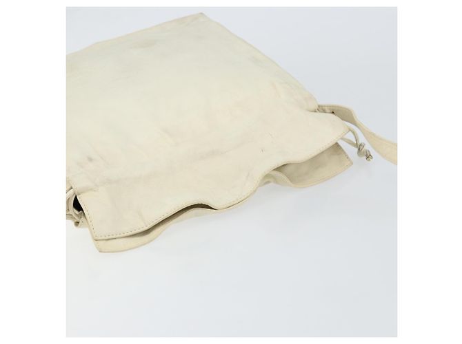 LOEWE Borsa a Spalla Anagram Pelle Bianca Auth 147902 Bianco - vista 6