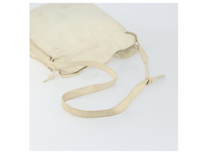 LOEWE Borsa a Spalla Anagram Pelle Bianca Auth 147902 Bianco - vista 7