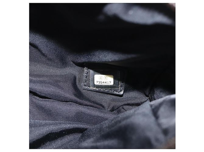 CHANEL Nuova Borsa da Viaggio in Nylon Nera CC Auth ki6162 Nero - vista 11