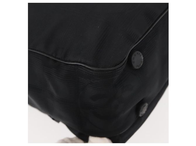 CHANEL Nuova Borsa da Viaggio in Nylon Nera CC Auth ki6162 Nero - vista 16