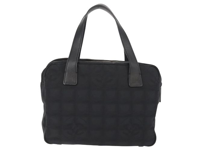 CHANEL Nuova Borsa da Viaggio in Nylon Nera CC Auth ki6162 Nero - vista 2