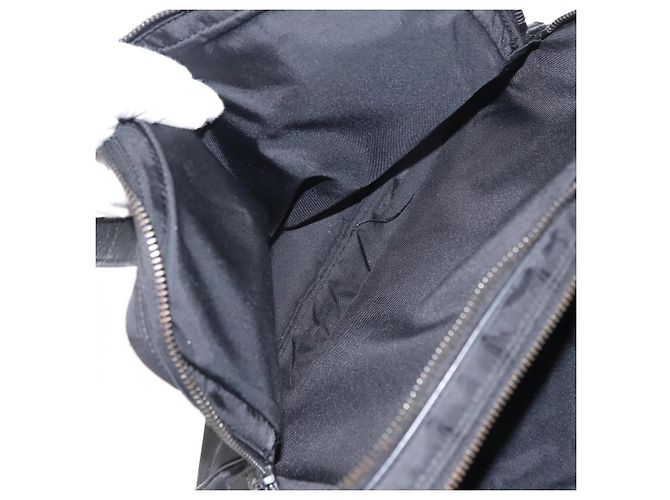 CHANEL Nuova Borsa da Viaggio in Nylon Nera CC Auth ki6162 Nero - vista 22