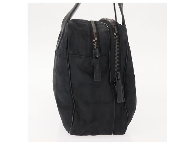 CHANEL Nuova Borsa da Viaggio in Nylon Nera CC Auth ki6162 Nero - vista 4
