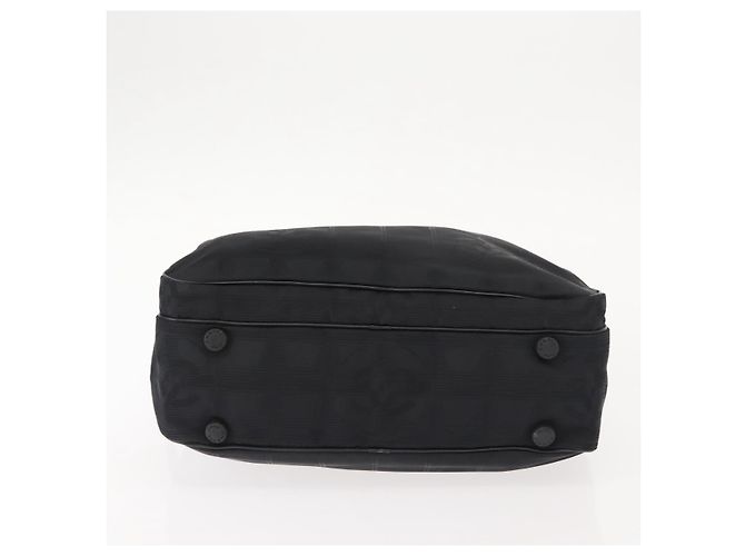 CHANEL Nuova Borsa da Viaggio in Nylon Nera CC Auth ki6162 Nero - vista 6