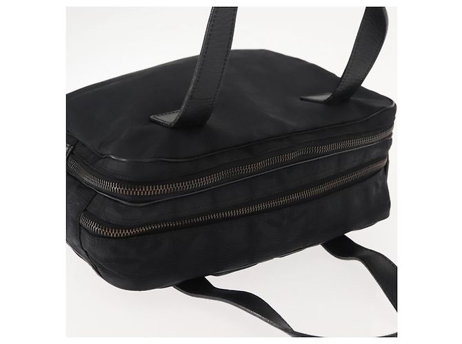 CHANEL Nuova Borsa da Viaggio in Nylon Nera CC Auth ki6162 Nero - vista 7