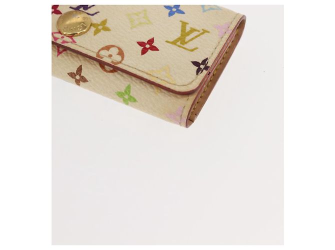 LOUIS VUITTON Monogramm Multicolor Multicles 4 Schlüsseletui Weiß M93731 Auth 151171 - Ansicht 14