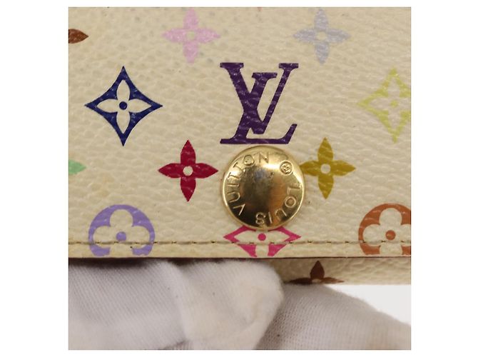 LOUIS VUITTON Monogramm Multicolor Multicles 4 Schlüsseletui Weiß M93731 Auth 151171 - Ansicht 17