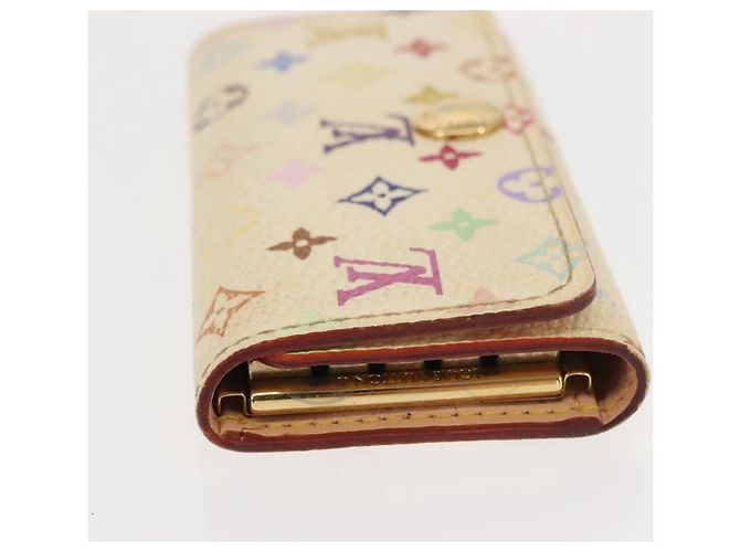 LOUIS VUITTON Monogramm Multicolor Multicles 4 Schlüsseletui Weiß M93731 Auth 151171 - Ansicht 3