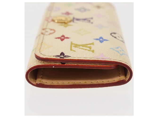 LOUIS VUITTON Monogramm Multicolor Multicles 4 Schlüsseletui Weiß M93731 Auth 151171 - Ansicht 4