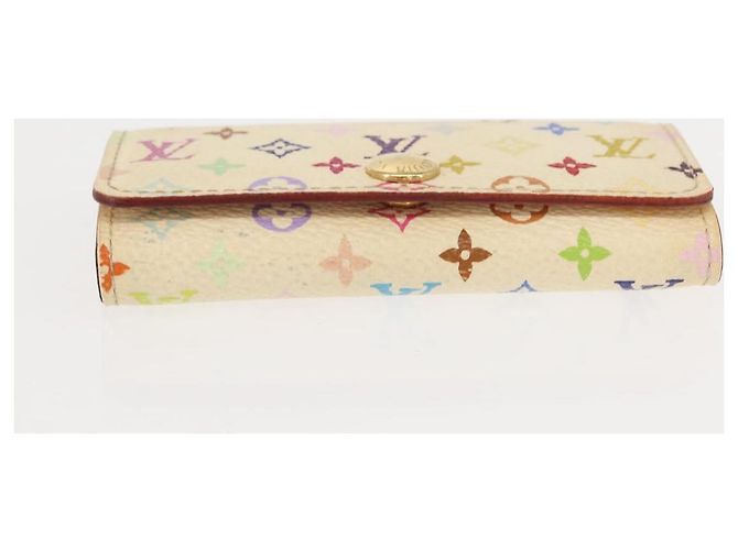 LOUIS VUITTON Monogramm Multicolor Multicles 4 Schlüsseletui Weiß M93731 Auth 151171 - Ansicht 6