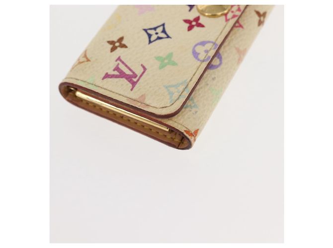 LOUIS VUITTON Monogramm Multicolor Multicles 4 Schlüsseletui Weiß M93731 Auth 151171 - Ansicht 7