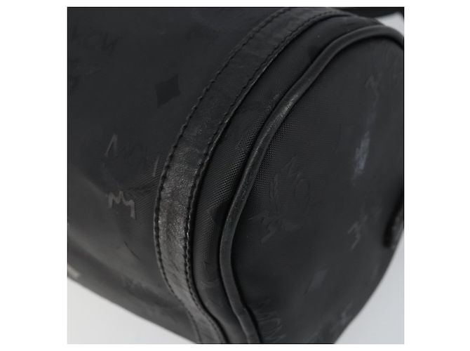 Borsa a spalla MCM Vicetos Logogram PVC Nero Oro Auth 151037 D'oro - vista 15