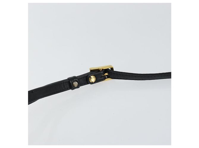 Borsa a spalla MCM Vicetos Logogram PVC Nero Oro Auth 151037 D'oro - vista 8