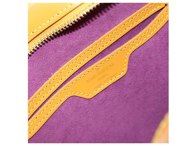 LOUIS VUITTON Borsa Lunga con Manici Saint Jacques Epi Gialla M52339 LV Auth 152206 Giallo - vista 17