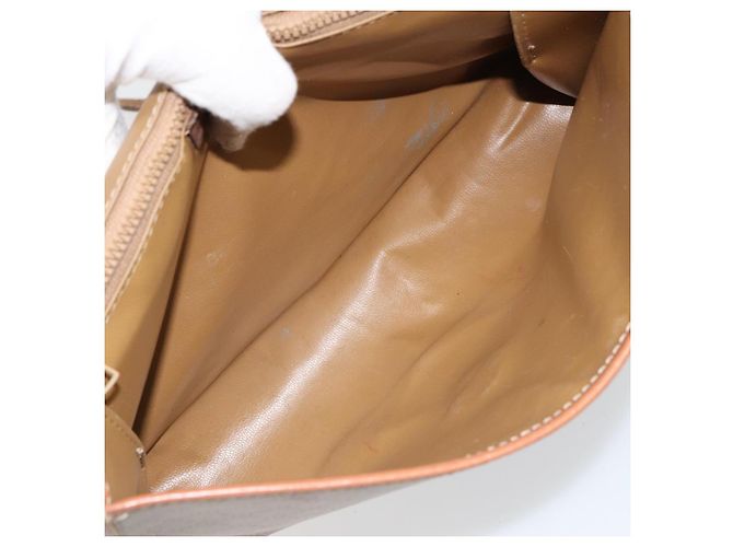 Céline Borsa a Spalla in Tela Macadam CELINE PVC Beige Auth 151980 - vista 11