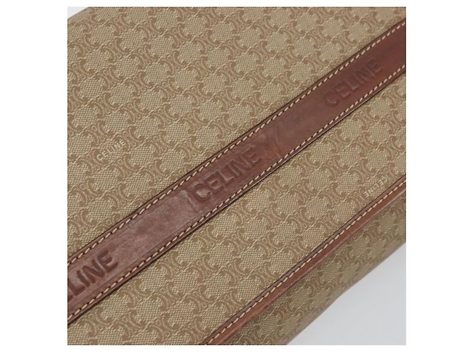 Céline Borsa a Spalla in Tela Macadam CELINE PVC Beige Auth 151980 - vista 17