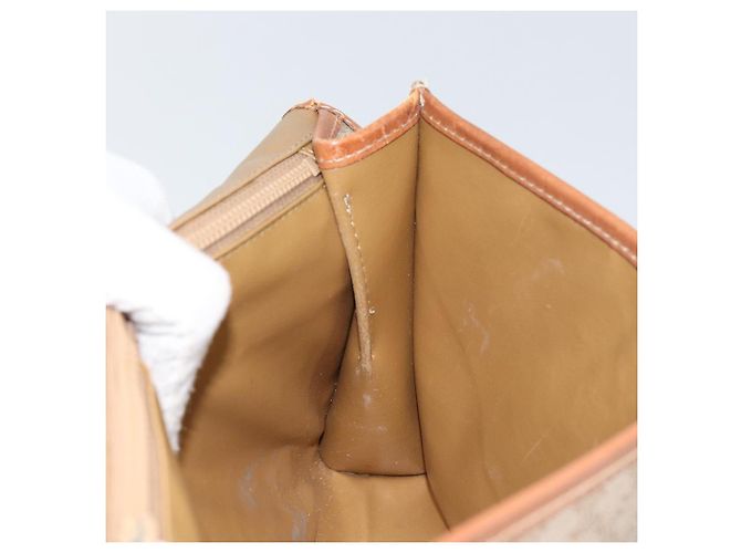 Céline Borsa a Spalla in Tela Macadam CELINE PVC Beige Auth 151980 - vista 19