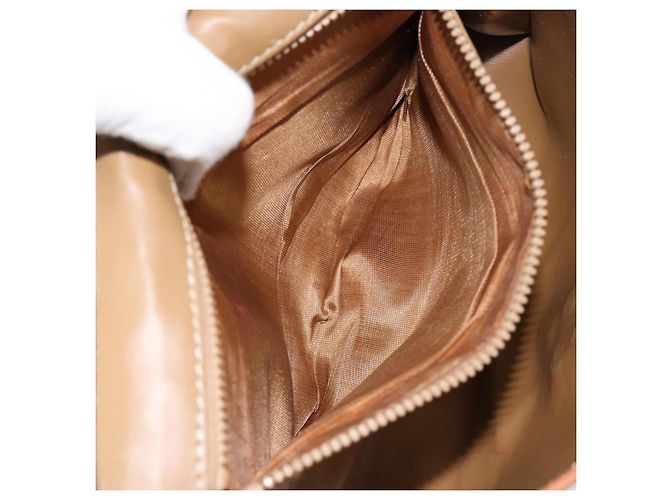 Céline Borsa a Spalla in Tela Macadam CELINE PVC Beige Auth 151980 - vista 22