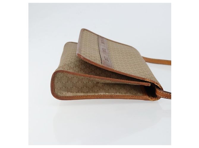 Céline Borsa a Spalla in Tela Macadam CELINE PVC Beige Auth 151980 - vista 3