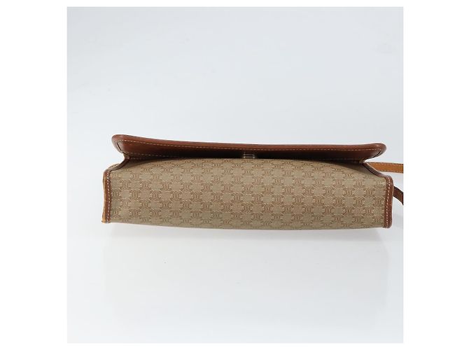 Céline Borsa a Spalla in Tela Macadam CELINE PVC Beige Auth 151980 - vista 5
