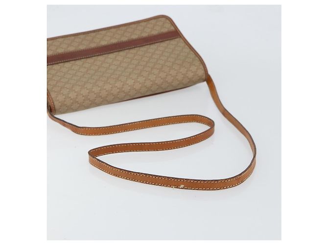 Céline Borsa a Spalla in Tela Macadam CELINE PVC Beige Auth 151980 - vista 7