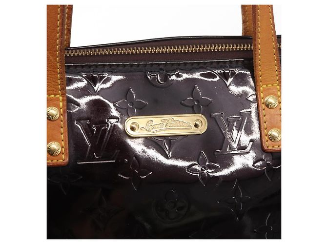 LOUIS VUITTON Monogram Vernis Bellevue GM Tote Bag Amarante M93589 Auth 149692 Dark red - view 17