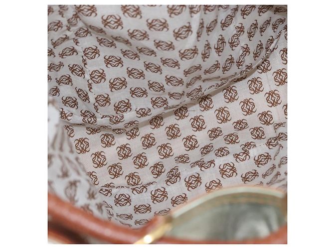 Mochila LOEWE de lona recubierta oro plata auténtica 149520 - vista 12