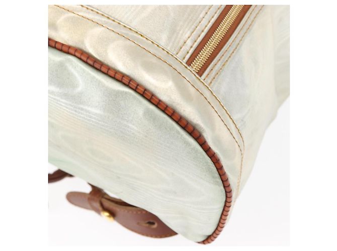 Mochila LOEWE de lona recubierta oro plata auténtica 149520 - vista 14