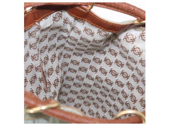 Mochila LOEWE de lona recubierta oro plata auténtica 149520 - vista 16