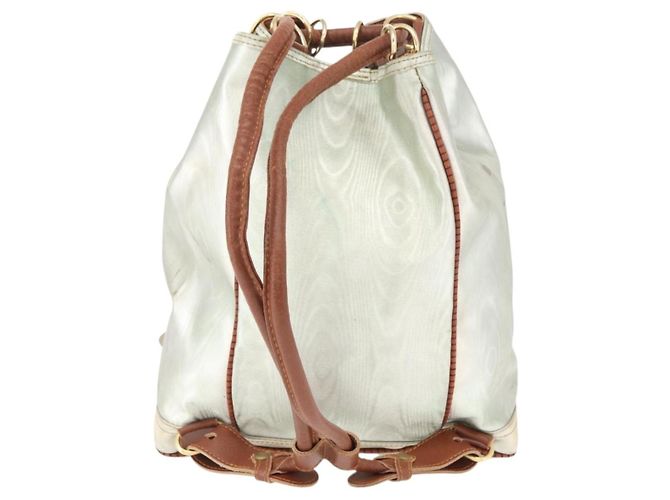 Mochila LOEWE de lona recubierta oro plata auténtica 149520 - vista 2