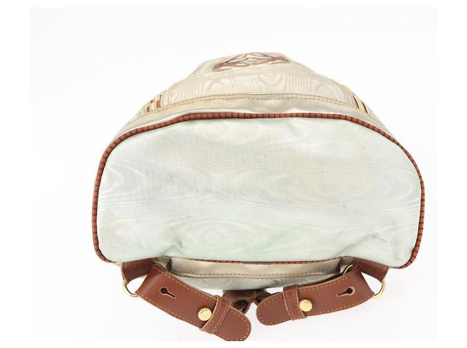Mochila LOEWE de lona recubierta oro plata auténtica 149520 - vista 5