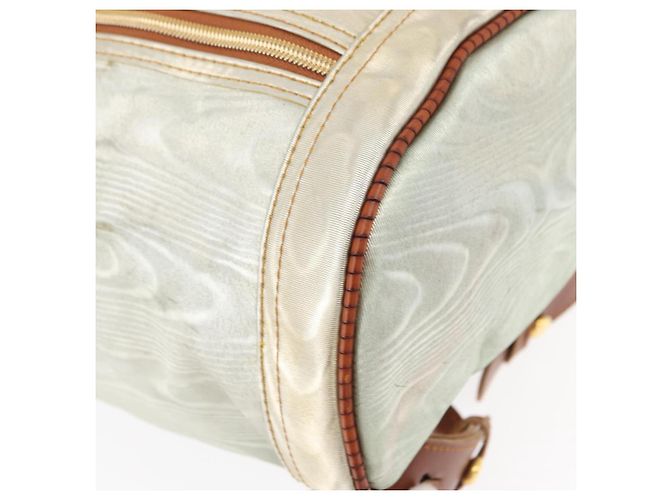 Mochila LOEWE de lona recubierta oro plata auténtica 149520 - vista 9