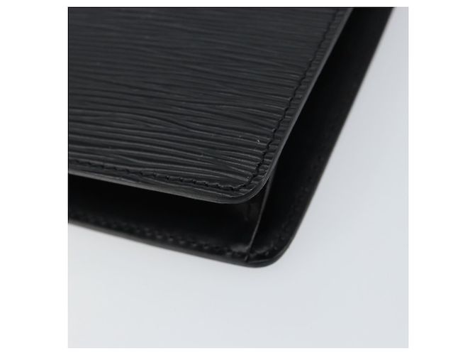 LOUIS VUITTON Pochette Uomo Epi Borsa a Mano Nera M52522 LV Auth 149707 Nero - vista 15