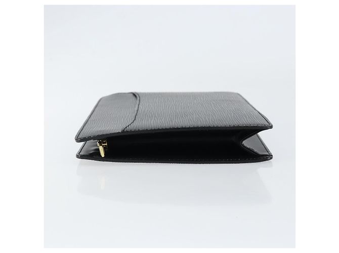 LOUIS VUITTON Pochette Uomo Epi Borsa a Mano Nera M52522 LV Auth 149707 Nero - vista 4