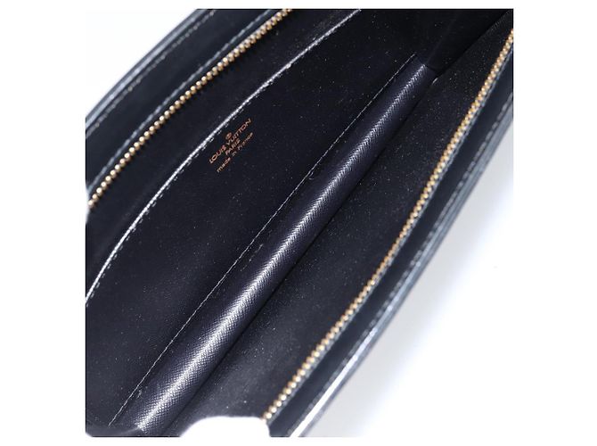 LOUIS VUITTON Pochette Uomo Epi Borsa a Mano Nera M52522 LV Auth 149707 Nero - vista 9