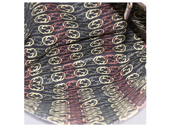 GUCCI Borsa a Spalla Intrecciata in Pelle Champagne Oro 167732 Auth BA6203 - vista 11