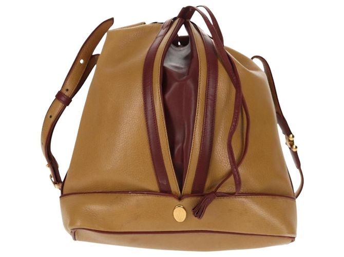 Cartier Borsa a spalla in pelle beige Auth 151907 - vista 13