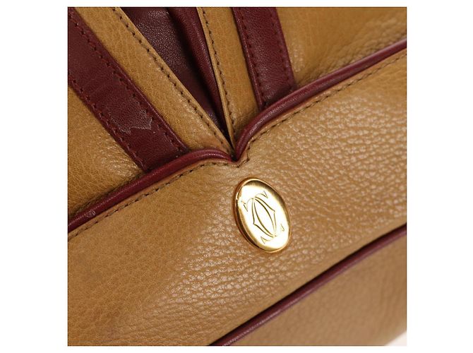 Cartier Borsa a spalla in pelle beige Auth 151907 - vista 18