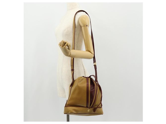 Cartier Borsa a spalla in pelle beige Auth 151907 - vista 24